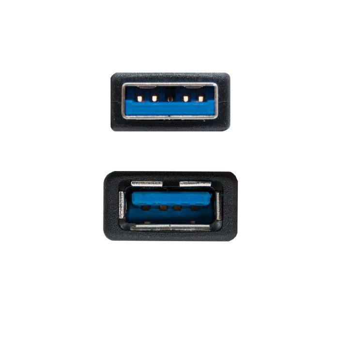 NANO CABLE Cable USB 3.0 A/M - A/H 2m Negro